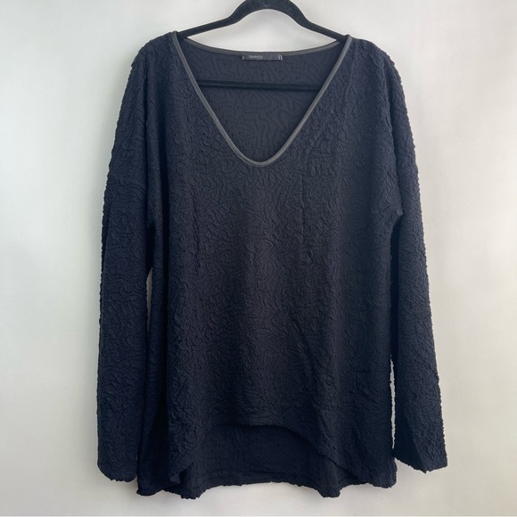 Twenty Tops - Long Sleeve Gauze Style High Low Top Size Large